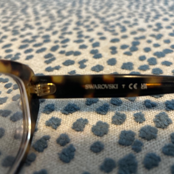 Swarovski Tortoiseshell Eyeglass Frames - Picture 3 of 3
